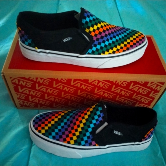 Vans rainbow checkered sneakers - Picture 1 of 1